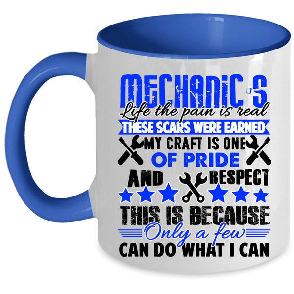 Cool Gift For Mechanics Coffee Mug, Mechanic's Life Accent Mug