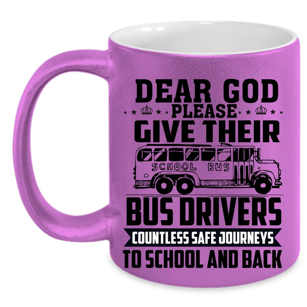 Cute School Bus Driver Coffee Mug, Funny School Bus Driver Accent Mug