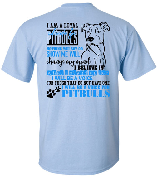 I Will Be A Voice For Pit Bulls T Shirt, I Love Dog T Shirt