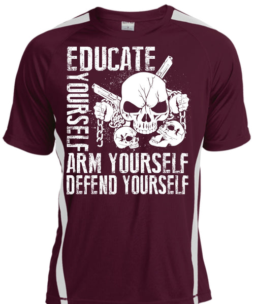 Educate Yourself Arm Yourself T Shirt, Being A Veteran T Shirt, Cool Shirt