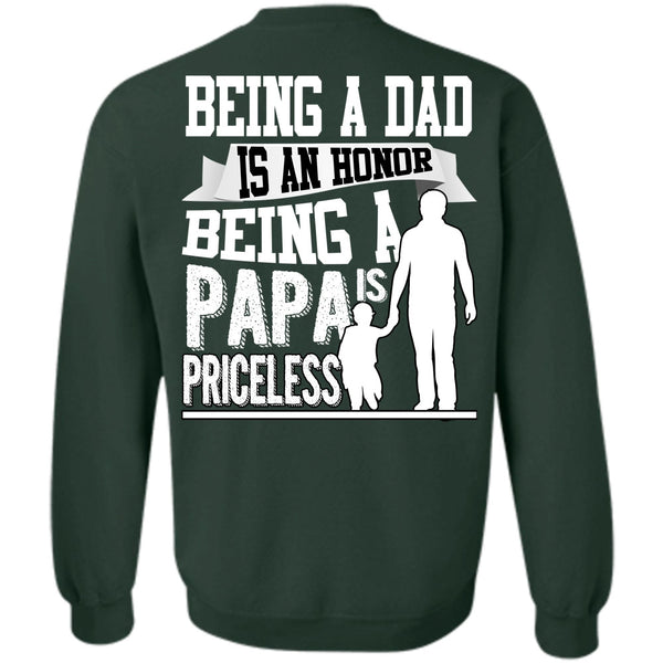 Being A Papa Is Priceless T Shirt, I Love Papa Sweatshirt