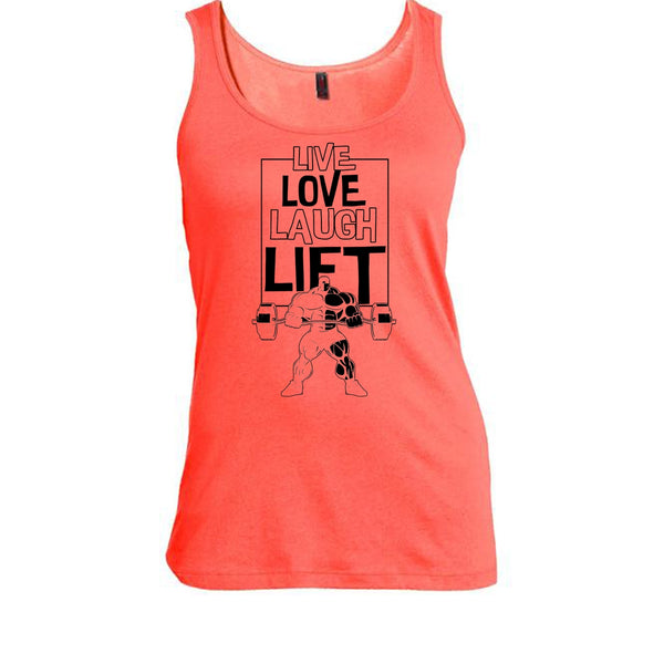 Live Love Laugh Lift T Shirt, Gift For Gymmer Tank Top