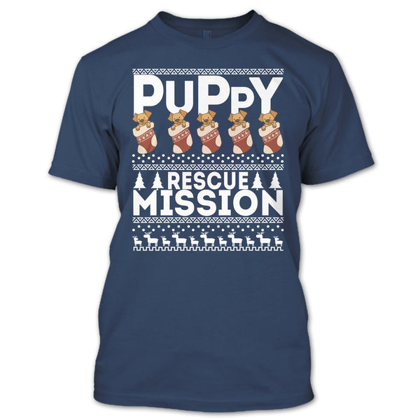 Puppy Rescue Mission T Shirt, Coolest Dog Lover T Shirt