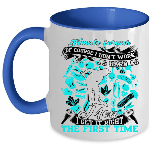 Cute Gift For Mom Coffee Mug, Female Farmer Accent Mug