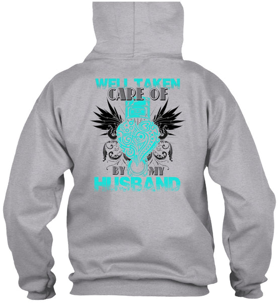 Well Taken Care Of Heart By My Husband T Shirt, I Love Husband T Shirt