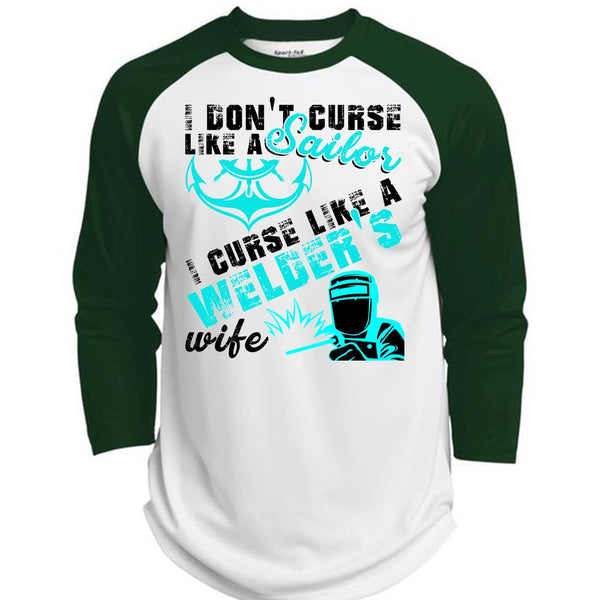 I Don't Like Curse Like A Sailor T Shirt, I Love Welding T Shirt, Awesome T-Shirts  (Polyester Game Baseball Jersey)