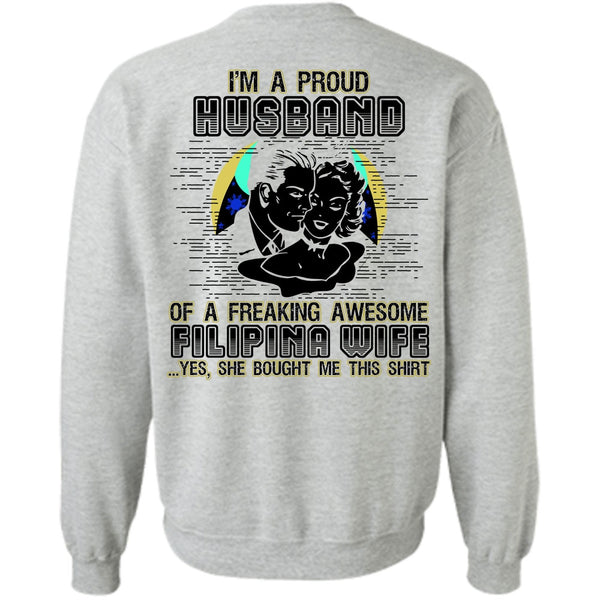 I Love Husband T Shirt, I'm A Proud Husband Sweatshirt