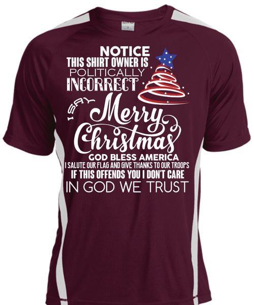 Merry Christmas T Shirt, God Bless America T Shirt, Cool Shirt