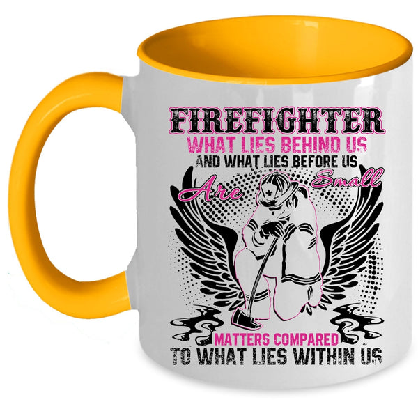 Cool Gift For Firefighters Coffee Mug, Firefighter Accent Mug
