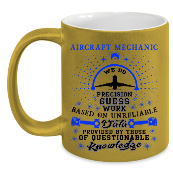 Cool Aircraft Mechanic Coffee Mug, Aircraft Mechanic Accent Mug
