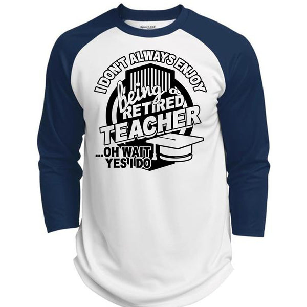 Being A Retired Teacher T Shirt, Calls Me A Teacher T Shirt, Awesome T-Shirts  (Polyester Game Baseball Jersey)
