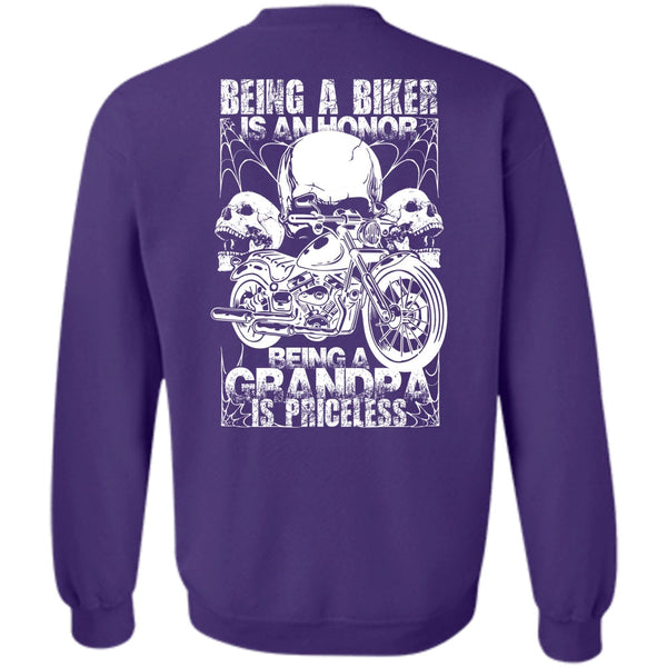Being A Grandpa Is Priceless T Shirt, I Love Biker Sweatshirt