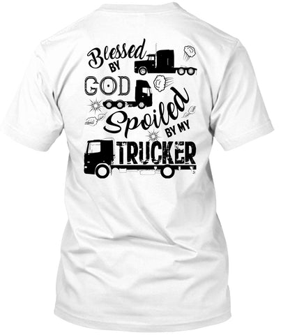 A black t-shirt with the shopify logo