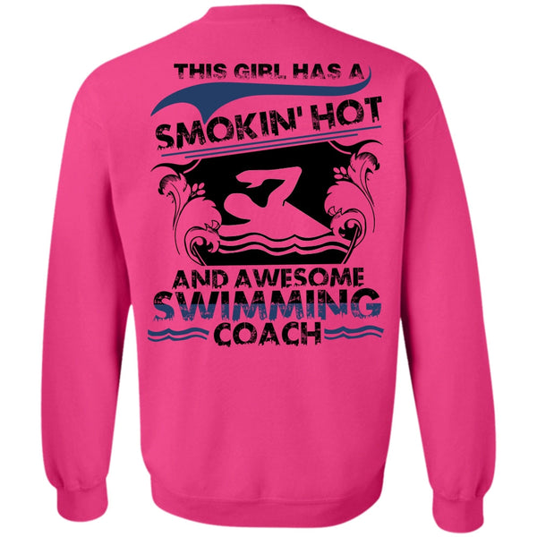 I Love Swimming T Shirt, Awesome Swimming Coach Sweatshirt