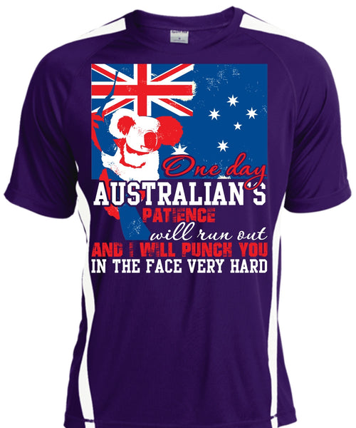 On Day Australian's Patience T Shirt, Being A Veteran T Shirt, Cool Shirt