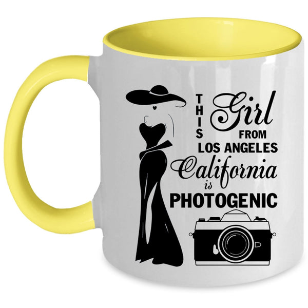 California Is Photogenic Coffee Mug, This Girl From Los Angeles Accent Mug