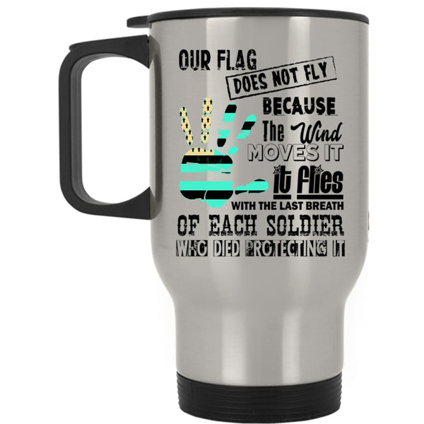 Cool Gift For Soldier Travel Mug, American Flag Mug