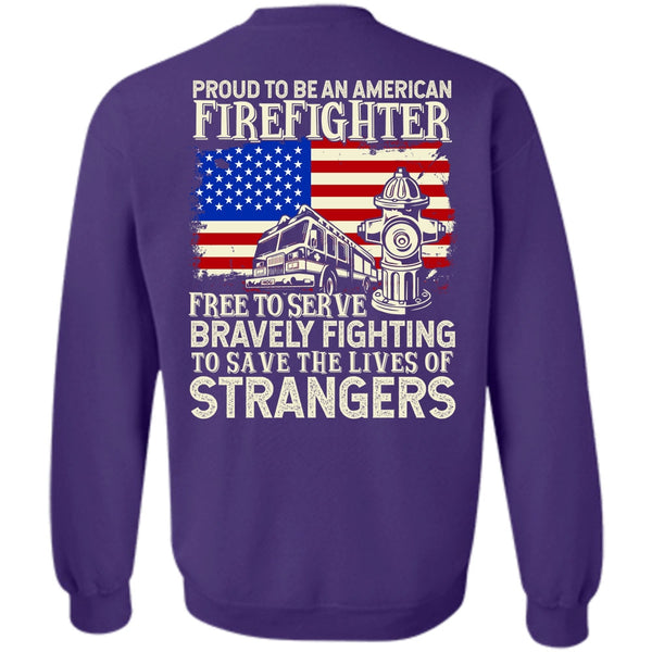Bravely Fighting T Shirt, I Love Firefighter Sweatshirt
