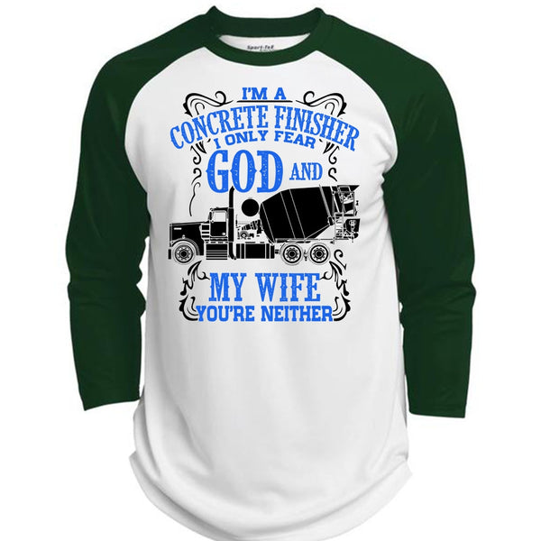 I'm Concrete Finisher T Shirt, I Love Wife T Shirt, Awesome T-Shirts  (Polyester Game Baseball Jersey)