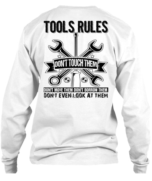 Tools Rules Don't Touch Them T Shirt, I Love Mechanic T Shirt