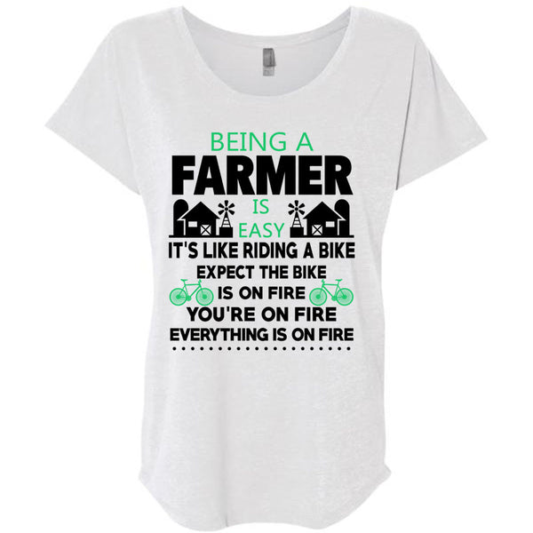 Being A Farmer Is Easy T Shirt, Being A Farmer T Shirt, Awesome T-Shirts