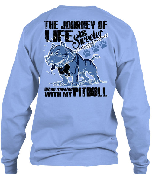 Traveled With My Pit Bull T Shirt, I Love Pit Bull T Shirt