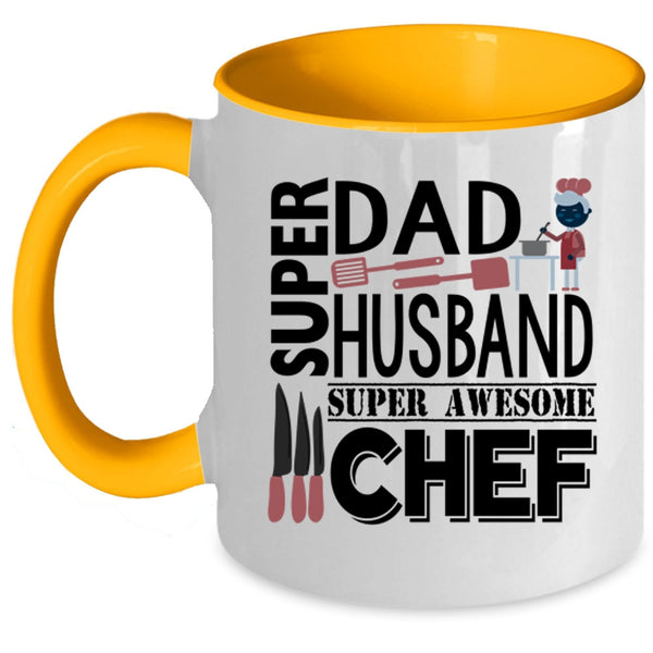 Awesome Chef Coffee Mug, Dad And Husband Accent Mug