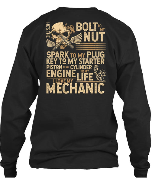 I Love My Mechanic T Shirt, Engine Life T Shirt