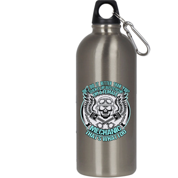 I'm A Female Mechanic 20 oz Stainless Steel Bottle,Cool Gift For My Daughter Outdoor Sports Water Bottle