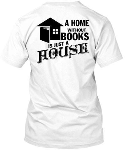 A black t-shirt with the shopify logo