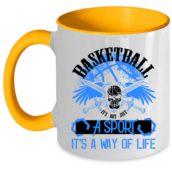 It's Not Just A Sport Coffee Mug, Basketball Accent Mug