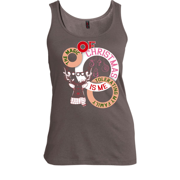 The Magic Of Christmas Is Me T Shirt, Tolerating My Family T Shirt, Cool T Shirt