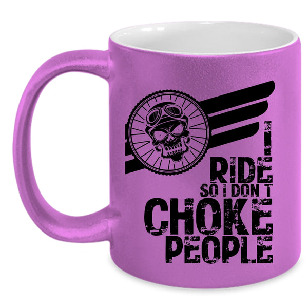 Cool Gift For Equestrians Coffee Mug, I Ride Accent Mug