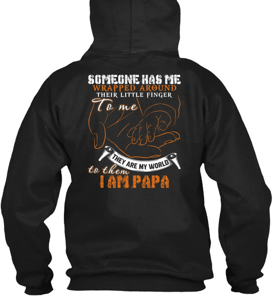 I Am Papa T Shirt, They Are My World T Shirt