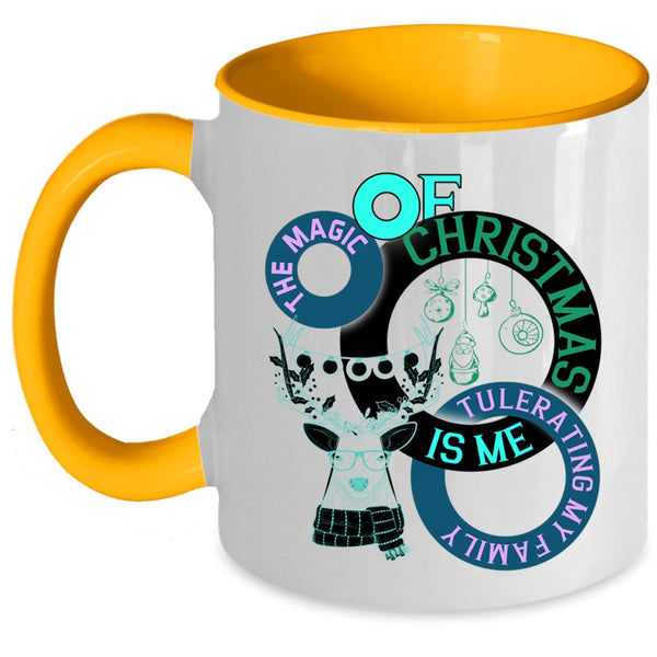 Tulerating My Family Coffee Mug, The Magic Of Christmas Accent Mug