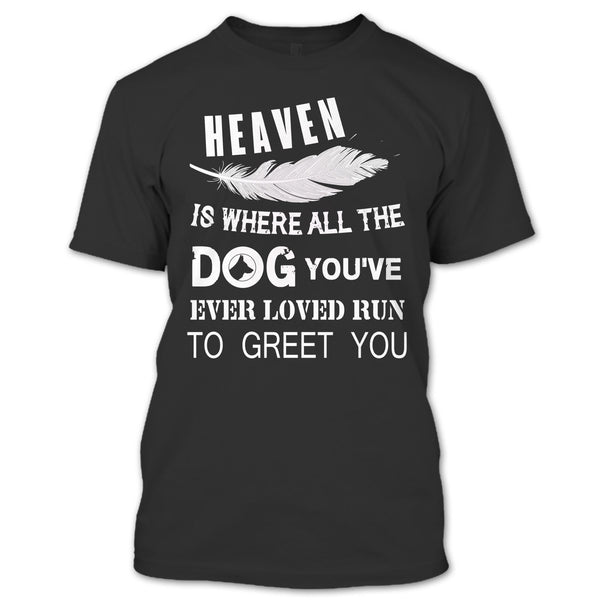 A black t-shirt with the shopify logo