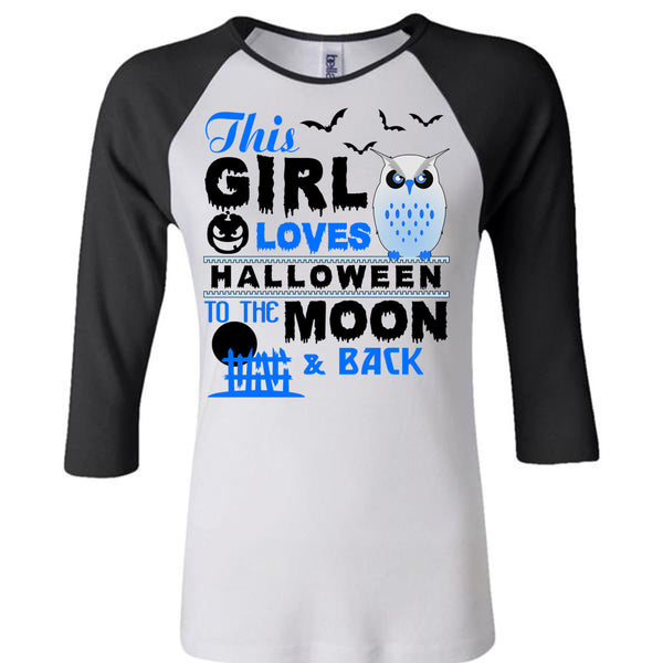 This Girl Loves Halloween To The Moon And Back T Shirt, Wait For Halloween T Shirt, Awesome T-Shirts