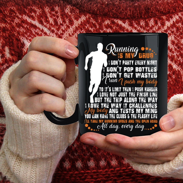 I Love Running Coffee Mug, Funny Gift For Runners Coffee Cup
