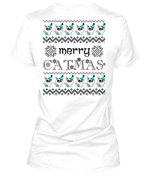 Merry Catmas T Shirt, Happy New Year T Shirt