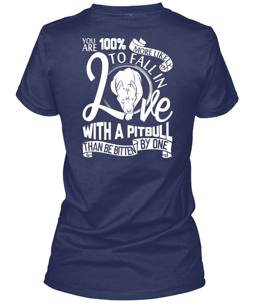 Fall In Love With A Pit Bull T Shirt, My Pets T Shirt