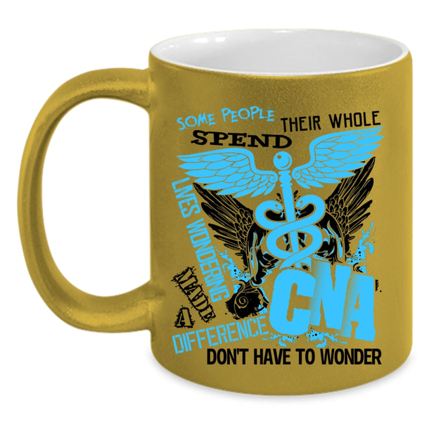 Cool Nurses Coffee Mug, Made A Difference CNA Accent Mug