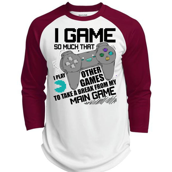 I Game T Shirt, I Love Gaming T Shirt, Awesome T-Shirts  (Polyester Game Baseball Jersey)