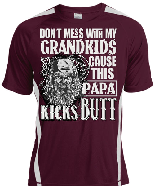Don't Mess With My Grandkids T Shirt, This Papa Kicks Built T Shirt, Cool Shirt