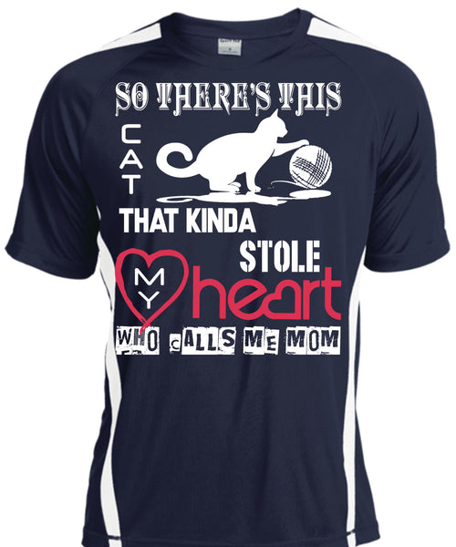 This Cat That Kinda Stole My Heart T Shirt, Calls Me Mom T Shirt, Cool Shirt