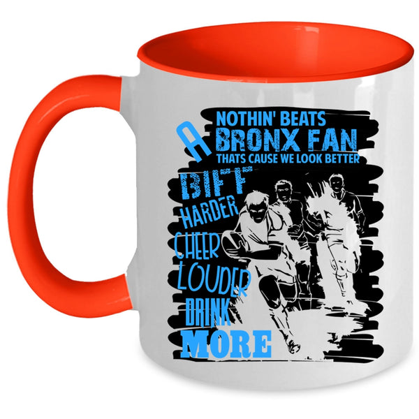 Sport Coffee Mug, Biff Harder Cheer Louder Drink More Accent Mug