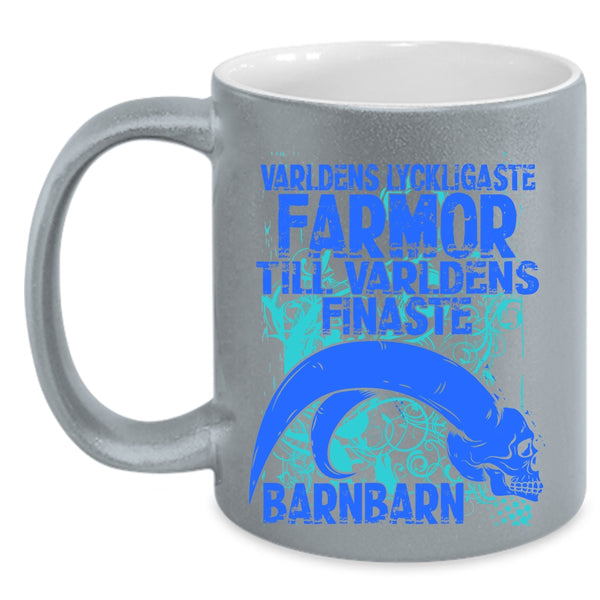Cool Grandmas Coffee Mug, Varldens Lyckligaste Farmor Accent Mug