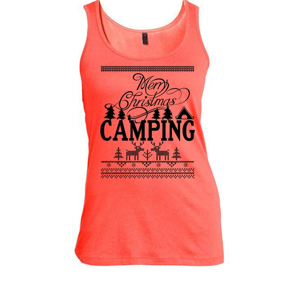 Merry Christmas Camping T Shirt, Gift For Camper Tank Top