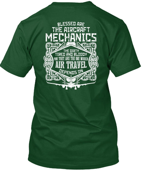 Blessed Are The Aircraft Mechanics T Shirt, Air Travel T Shirt