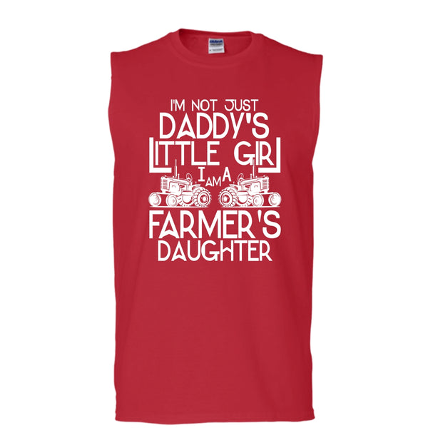 I'm Not Just A Daddy's Girl T Shirt, I'm A Daughter's Farmer T Shirt, Cool T Shirt (Men's Cotton Sleeveless)