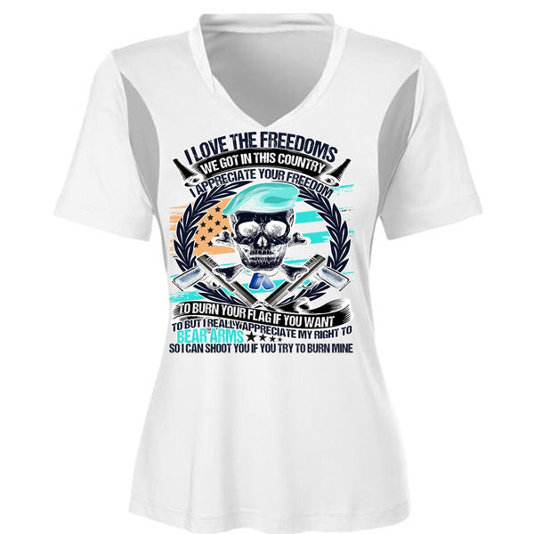 I Love The Freedoms T Shirt, I Love Veteran T Shirt, Awesome T-Shirts
